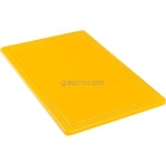 341633 Deska do krojenia HACCP 600x400x18 mm żółta - STALGAST